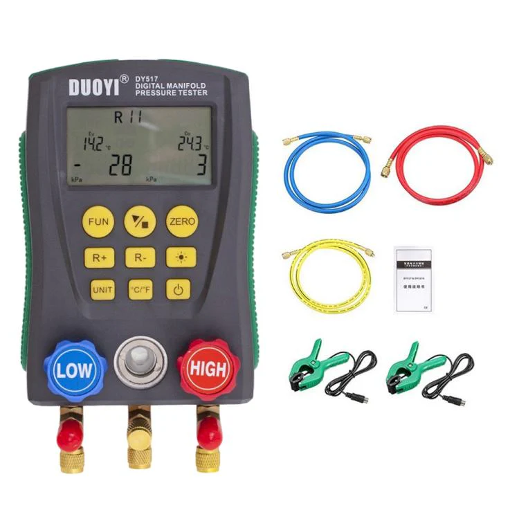 DUOYI DY517A Car Air Conditioning Diagnostic Instrument Temperature Monitor Fluoride Meter