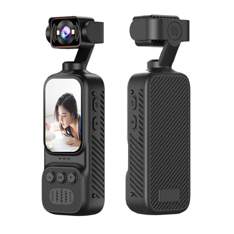 DV07-4K Handheld Vlog Camera With 270-Degree Motorized Rotatable Lens 2.0 Inch Screen Pocket Video Recorder WiFi Sports Action Cam - Image 9