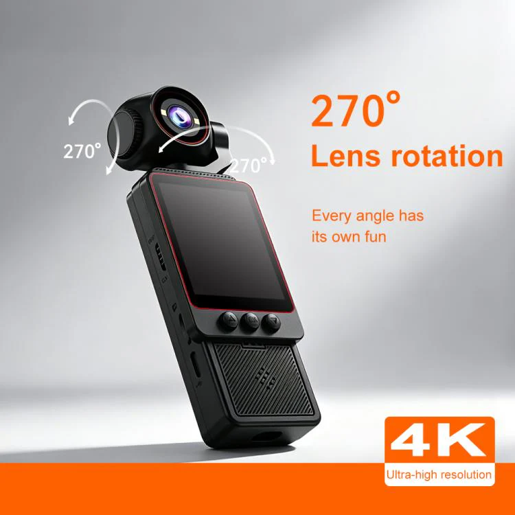 DV09 4K WiFi 1.54 inch HD Screen Action Camera(Orange) - Image 6