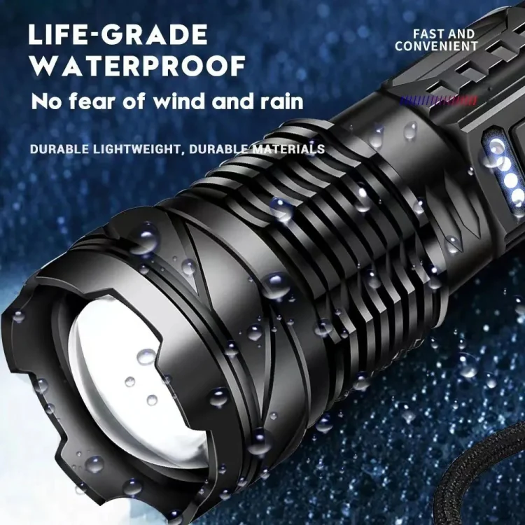 E-SMARTER A76 Telescopic Zoom COB Side Light Strong Light Torch, Style: P50 Bulb - Image 7
