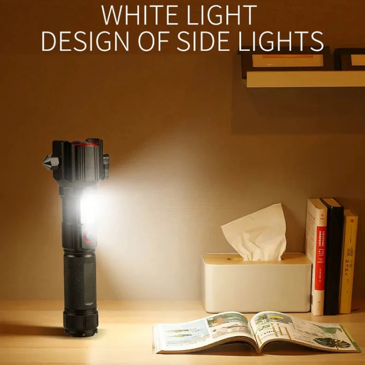 E-SMARTER W5197 Laser Life Saving Flashlight Seat Belt Cutting Emergency Car Backup Tool Flashlight - Image 17