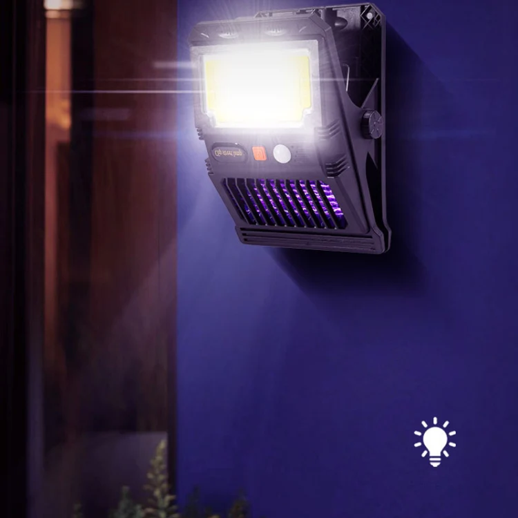 E-SMARTER W7105-1 Patch Solar Wall Lamp With Clip Mosquito Killer Lamp Portable Body Sensor Outdoor Garden Light - Image 2
