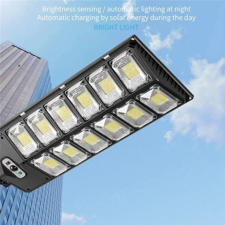 E-SMARTER W789A-6 LED Strong Light Double Row Solar Garden Light Induction Street Lamps - Image 5