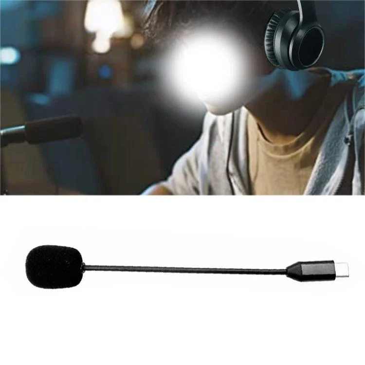 E-sports Gaming Headset Microphone, Specification:Type-C Straight(Black) - Image 5