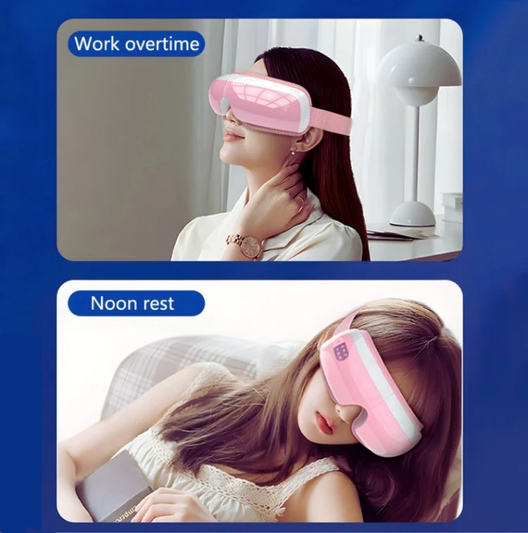 E5 Plus 26 Points Intelligent Eye Massager Adjustable Airbag Hot Compress Eye Protection Device(Black) - Image 11