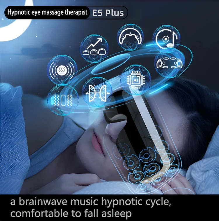 E5 Plus 26 Points Intelligent Eye Massager Adjustable Airbag Hot Compress Eye Protection Device(Pink) - Image 8