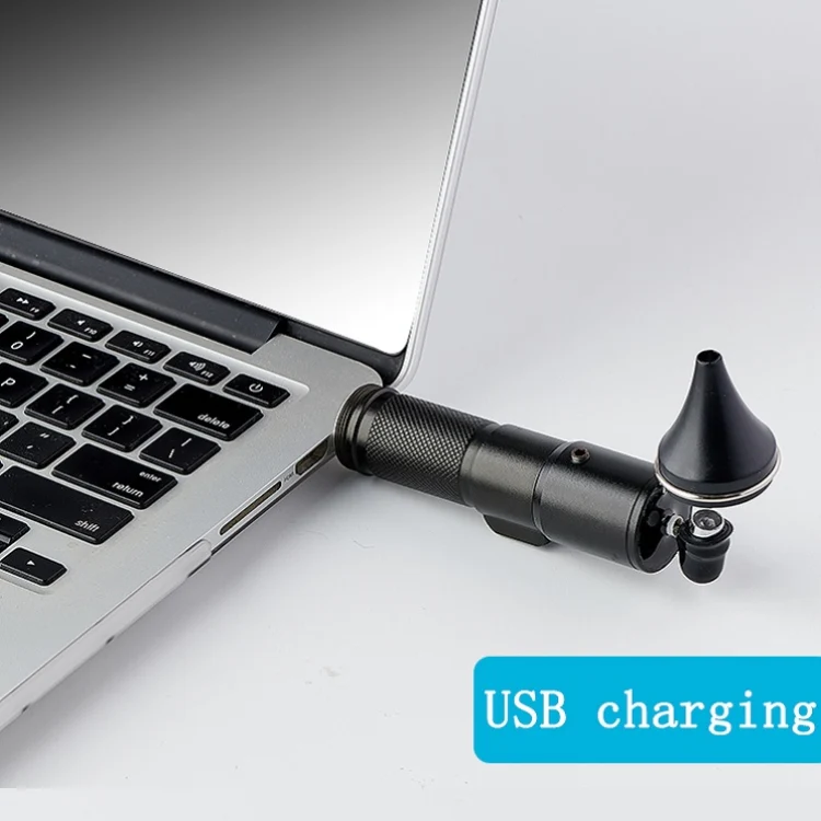 Ear Cleaning Hand Lamp USB Charging Otoscope(Black) - Image 4