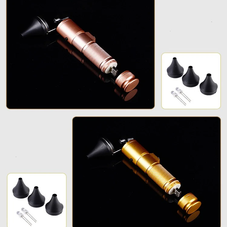 Ear Cleaning Hand Lamp USB Charging Otoscope(Elegant Gold) - Image 2