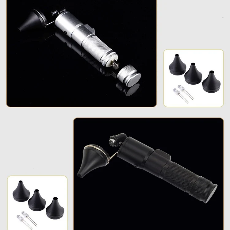 Ear Cleaning Hand Lamp USB Charging Otoscope(Silver) - Image 2