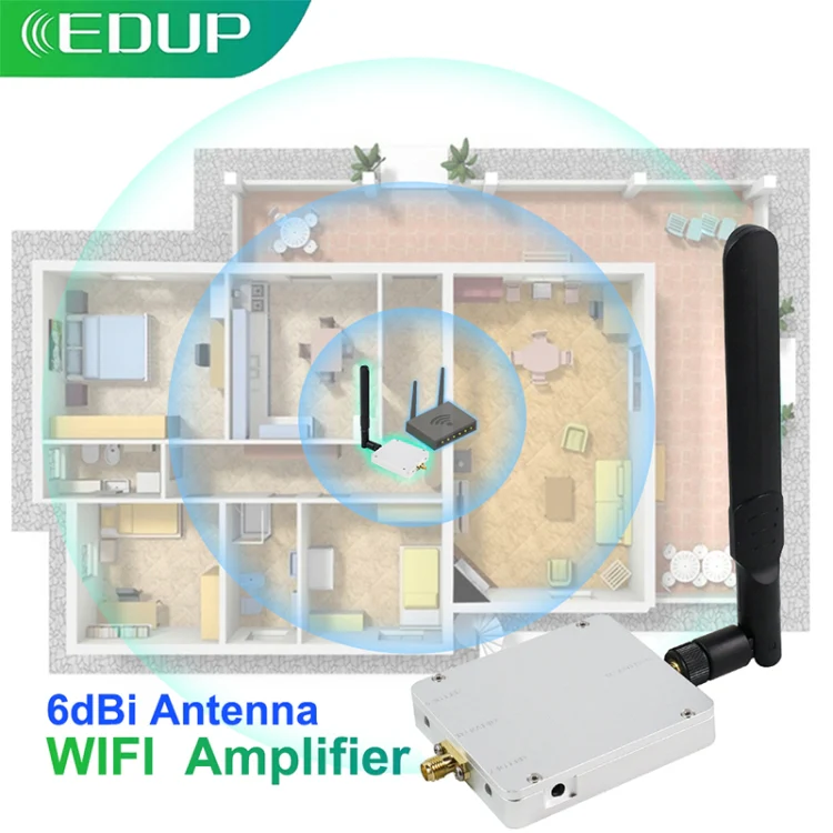 EDUP EP-AB015 4W 2.4GHz/5.8GHz Dual Band Wireless Signal Booster WiFi Amplifier - Image 6