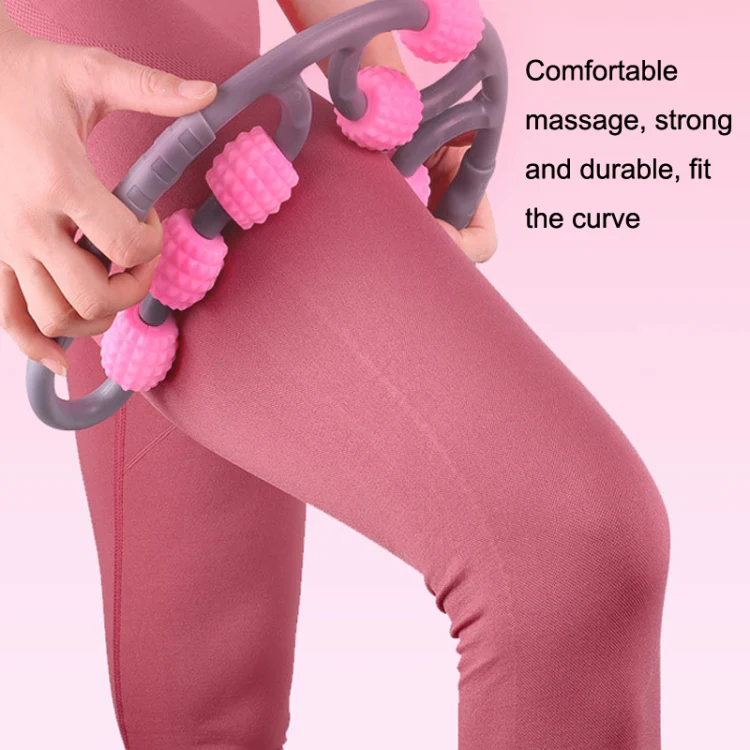Eight Round Yoga Training Roller Ring-Shaped Leg Massager(Blue) - Image 5