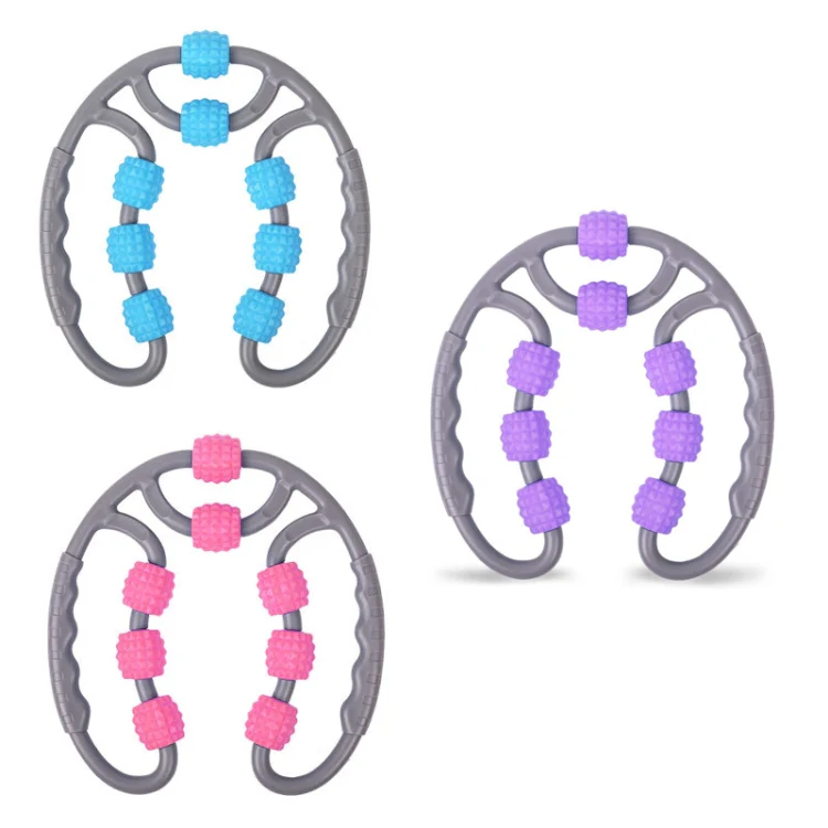 Eight Round Yoga Training Roller Ring-Shaped Leg Massager(Purple) - Image 2