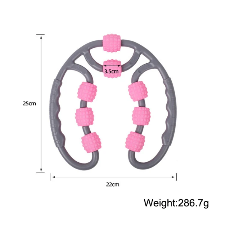 Eight Round Yoga Training Roller Ring-Shaped Leg Massager(Purple) - Image 3
