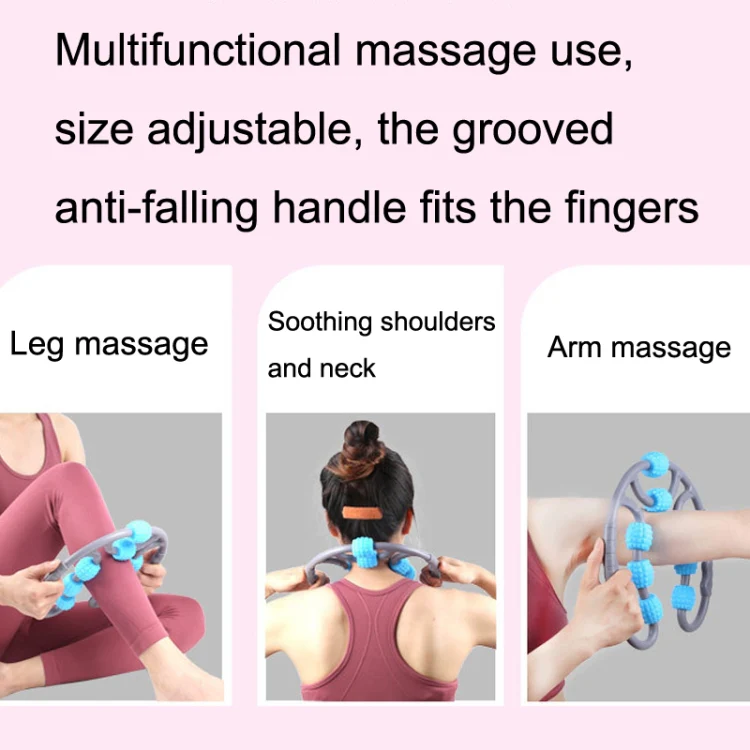 Eight Round Yoga Training Roller Ring-Shaped Leg Massager(Purple) - Image 6