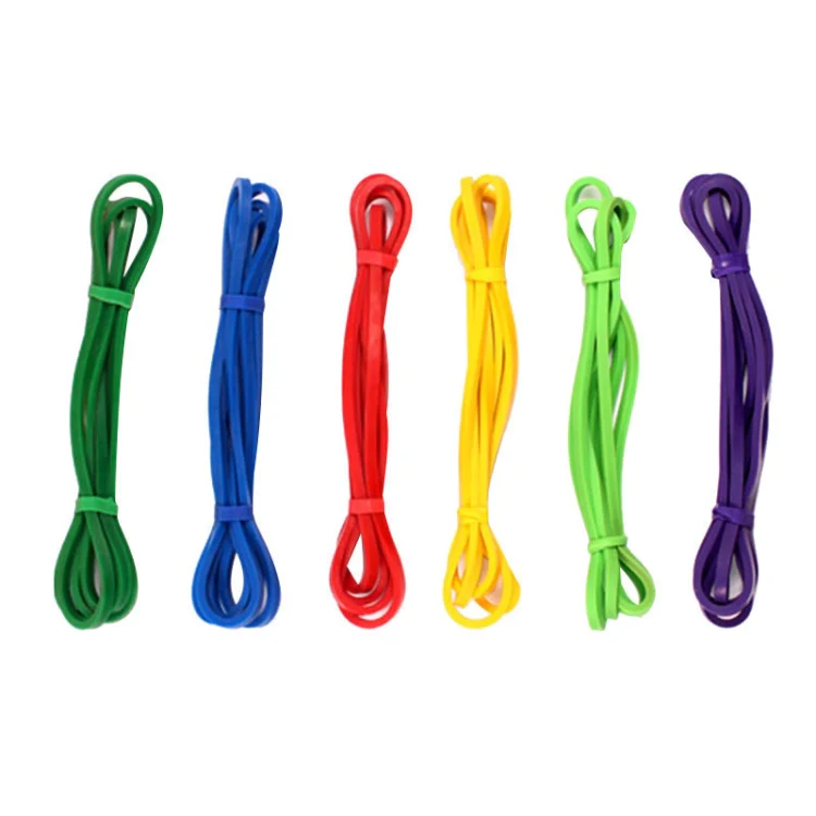 Elastic Natural Latex Resistance Band Yoga Fitness Equipment, Circumference: 2.08m, Random Color Delivery - Image 2