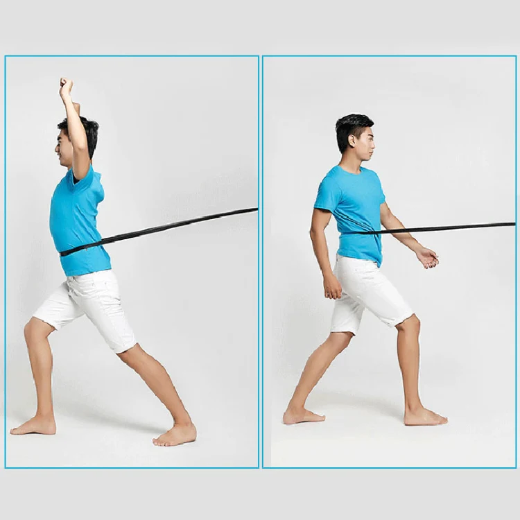 Elastic Natural Latex Resistance Band Yoga Fitness Equipment, Circumference: 2.08m, Random Color Delivery - Image 4