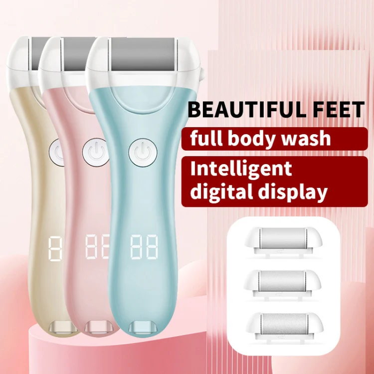 Electric Foot Grinder Digital Display USB Pedicure Peeling(Gold) - Image 2