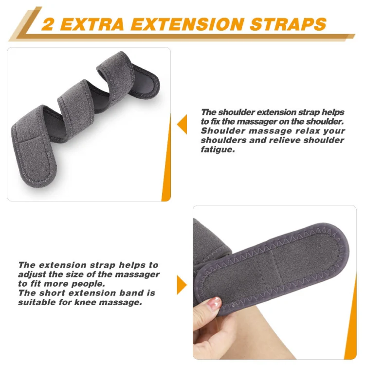 Electric Heating Therapy Knee Massager Vibration Massage Knee Pad(Gray) - Image 5