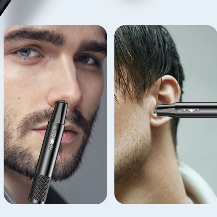 Electric Nose Hair Clipper Rechargeable Washable Portable Travel Trimmer(White) - Image 10
