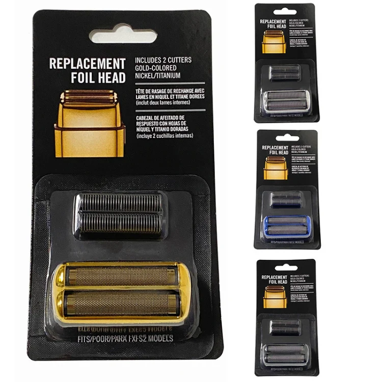 Electric Razor Trimmer Head Cover For Babylis,Style: Golden Cover+Knife Net+Knife Head - Image 2