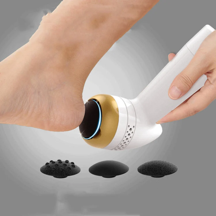 Electric Rechargeable Foot Peeling and Calluses Automatic Vacuum Grinding Foot Pedicure, Style:1200mAh(Silver) - Image 4