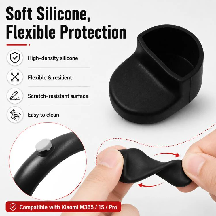 Electric Scooter Accessories Rear Fender Hook Silicone Cover for Xiaomi Mijia M365(Red) - Image 5
