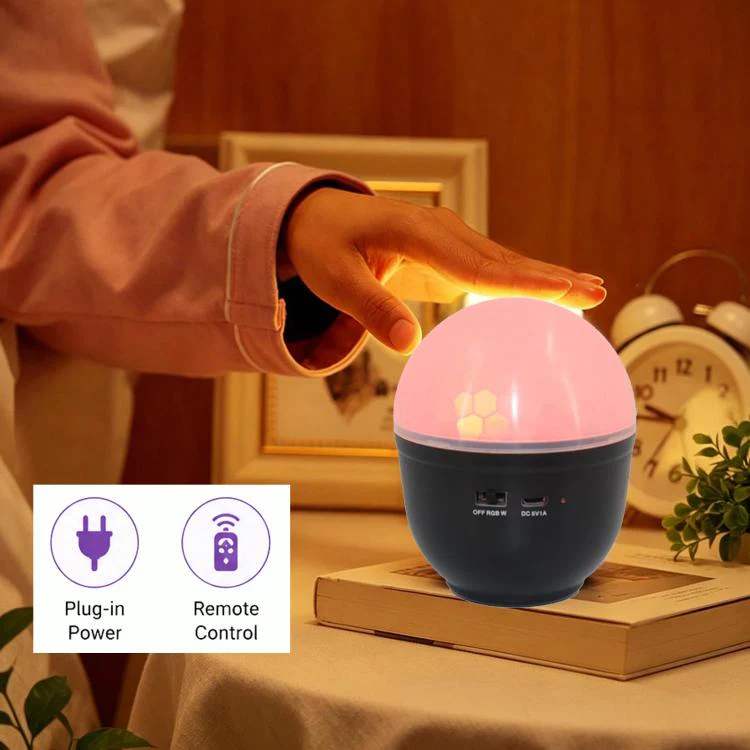 EMS-28 LED Eye-Caring Night Light For Office & Study, Stage Ambience Projection Lamp, Spec: Plug-in With Remote Control