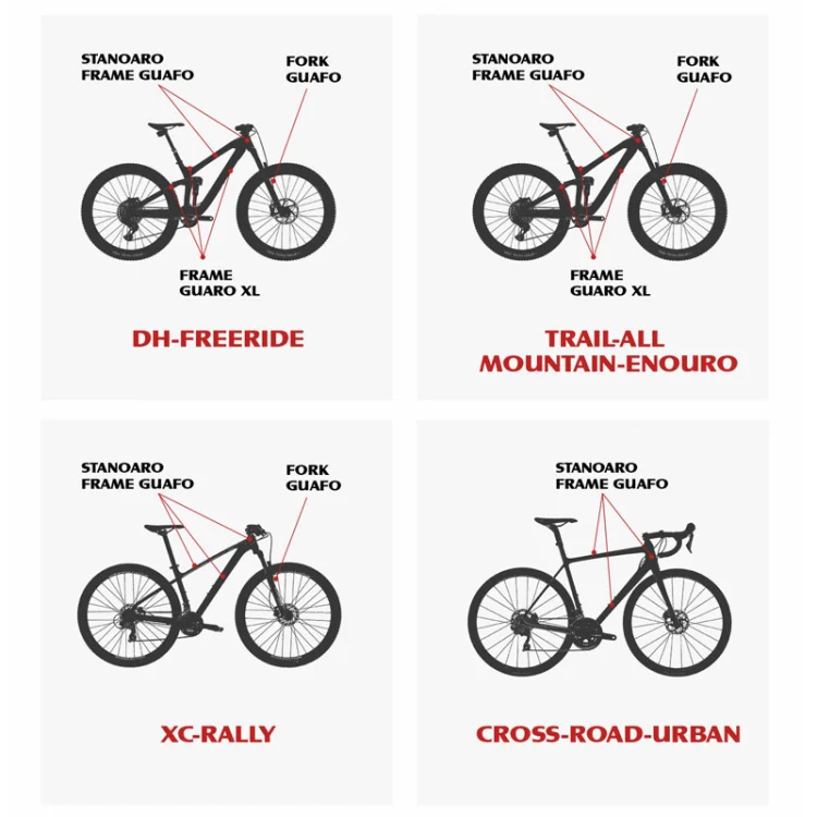 ENLEE E-2210 10pcs /Set Bicycle Jersey Stickers Mountain Bike Frame Protection Adhesive Tape, Model: Explosion - Image 7