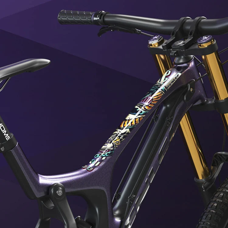ENLEE E-2210 10pcs /Set Bicycle Jersey Stickers Mountain Bike Frame Protection Adhesive Tape, Model: Stripe - Image 2