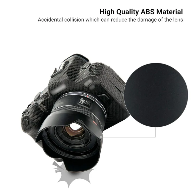 ES-65BII Lens Hood Shade for Canon RF 50mm F1.8 STM Lens - Image 6