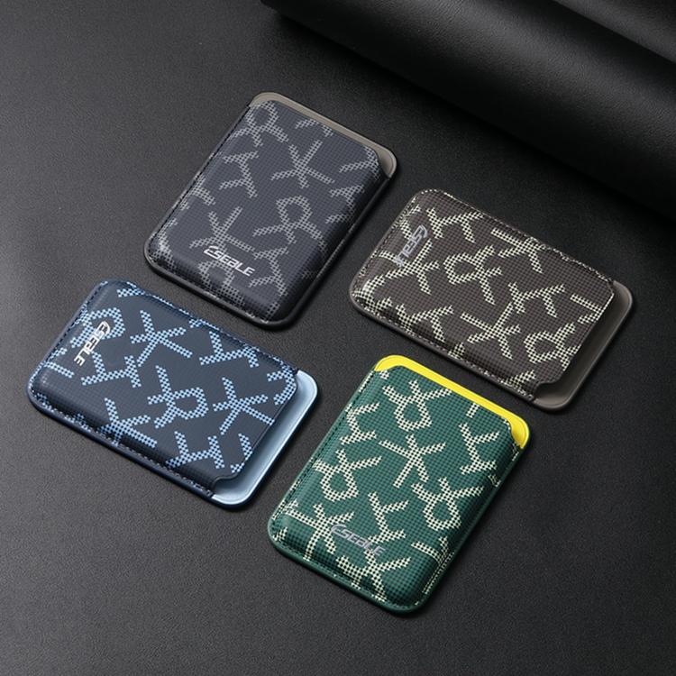 ESEBLE S8 PU Leather Letter Texture Magnetic Mobile Phone Card Slots(Blue) - Image 8