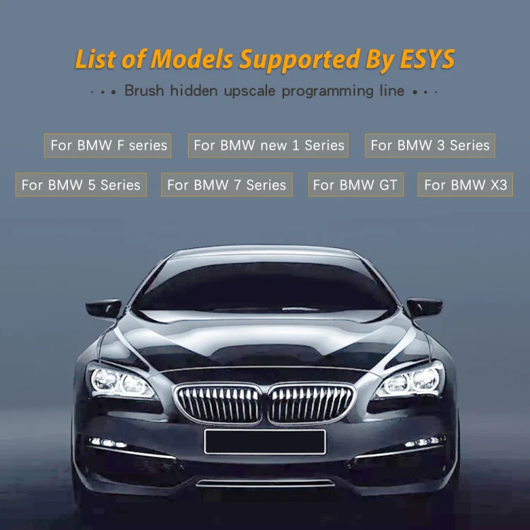 ESYS ENET for ICOM BMW F-Series with A Full Set of CD V50.3 Car Brush Hidden Cable - Image 8