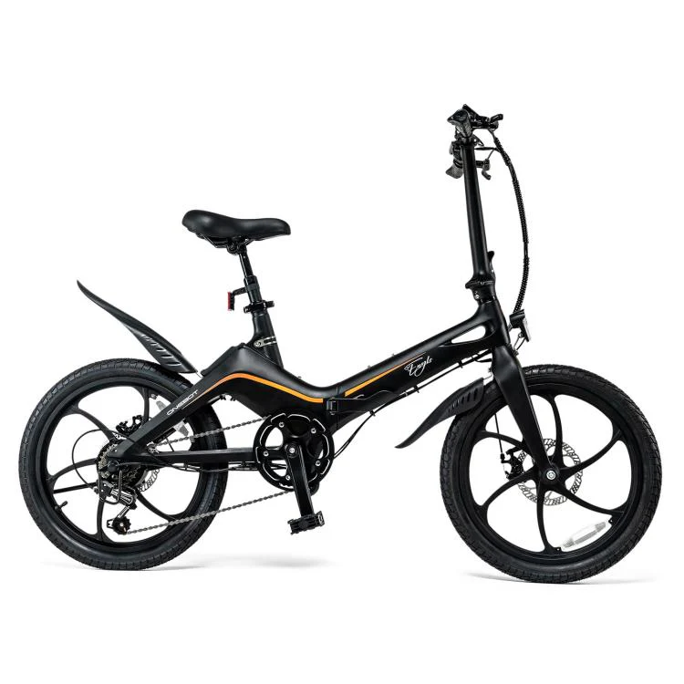 [EU Warehouse] ONEBOT Eagle 250W 36V 10.2Ah 6-Speed Folding Electric Bicycle with 20 inch Tires, EU Plug(Black)