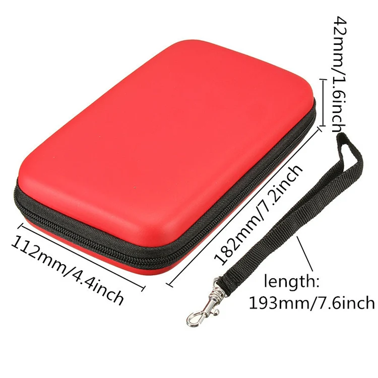 EVA Hard Carry Case Cover for New 3DS XL LL Skin Sleeve Bag Pouch(Red) - Image 3