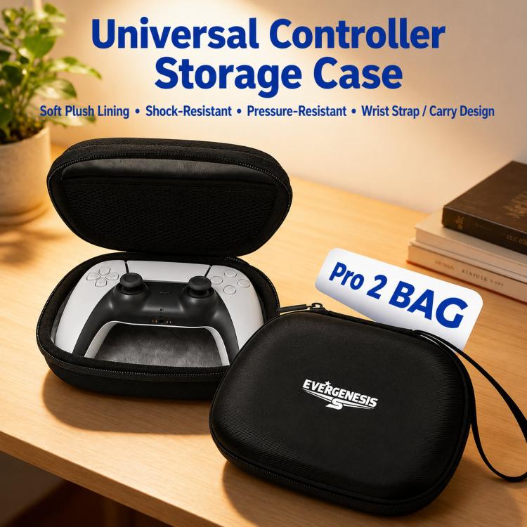 EVERGENESIS Pro 2 Universal Game Controller Storage Case Hard-Shell EVA Accessory Bag(Black) - Image 2