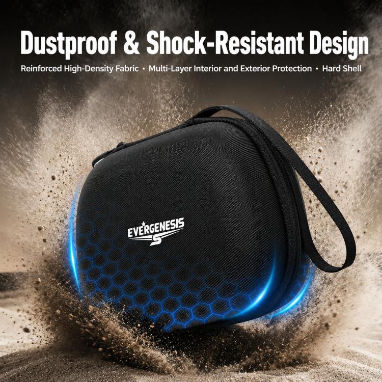 EVERGENESIS Pro 2 Universal Game Controller Storage Case Hard-Shell EVA Accessory Bag(Black) - Image 3
