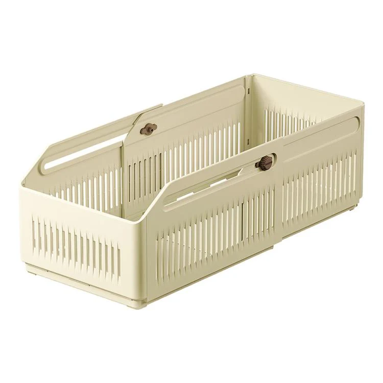 Expandable Drawer Organizer Bins Stackable Plastic Storage Baskets with Slider Lock 20 x 15.5 x 28cm - Image 2