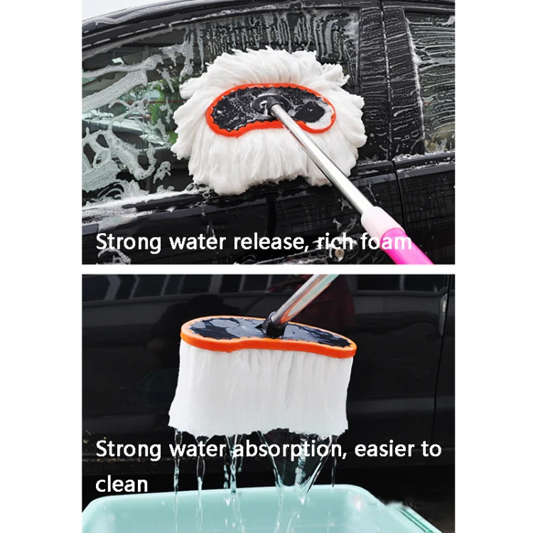 Extended Telescopic Soft Wool Car Washing Mop, Size: 125cm - Image 3
