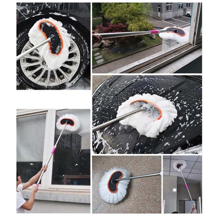 Extended Telescopic Soft Wool Car Washing Mop, Size: 125cm - Image 6
