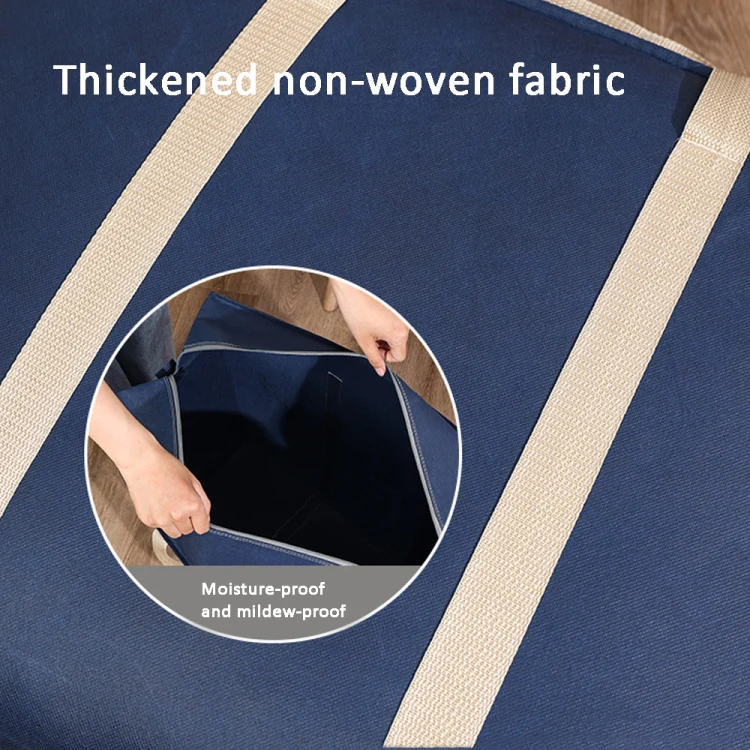 Extra Large Moving Bags Storage Totes Bag Travel Duffle Bag 68 x 50 x 25cm(Black) - Image 3