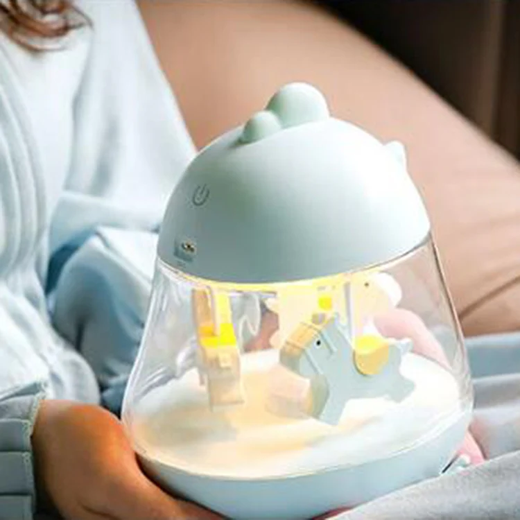 F10 Carousel Music Atmosphere Night Light Sleep Table Lamp(Blue) - Image 3
