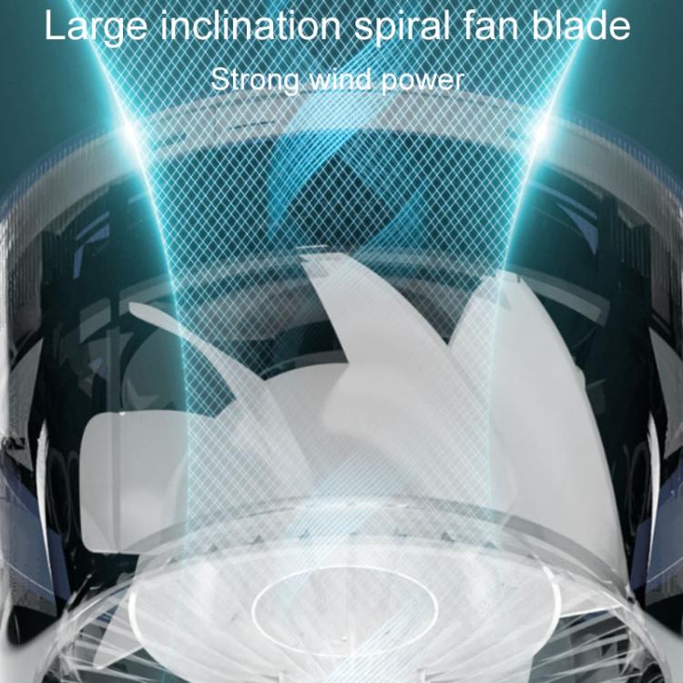 F168 Intelligent Voice Desktop Circulation Fan Touch-Screen Shaking-Head High Rotation Speed Bladeless Night Light Fan(Gray) - Image 7