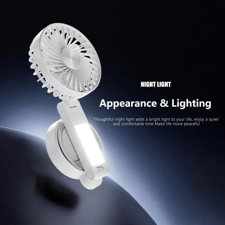 F20 Portable Magnetic Folding Fan with LED(Purple) - Image 8