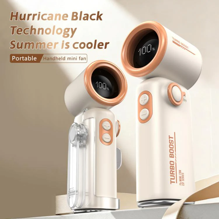 F6 Portable High-Speed Handheld Fan with Waist Clip(White) - Image 2