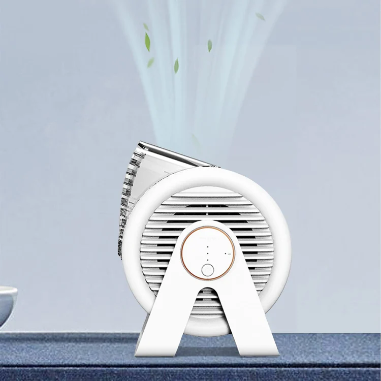F7 Snail-shaped Desktop Mini Portable Bladeless Air Circulation Fan(Blue) - Image 6