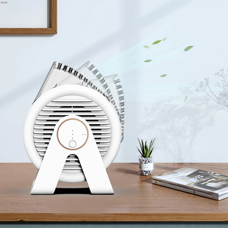 F7 Snail-shaped Desktop Mini Portable Bladeless Air Circulation Fan(White) - Image 7