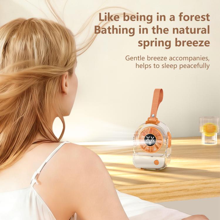 F8 Transparent Emoticon Mini Desktop Fan(Orange) - Image 7