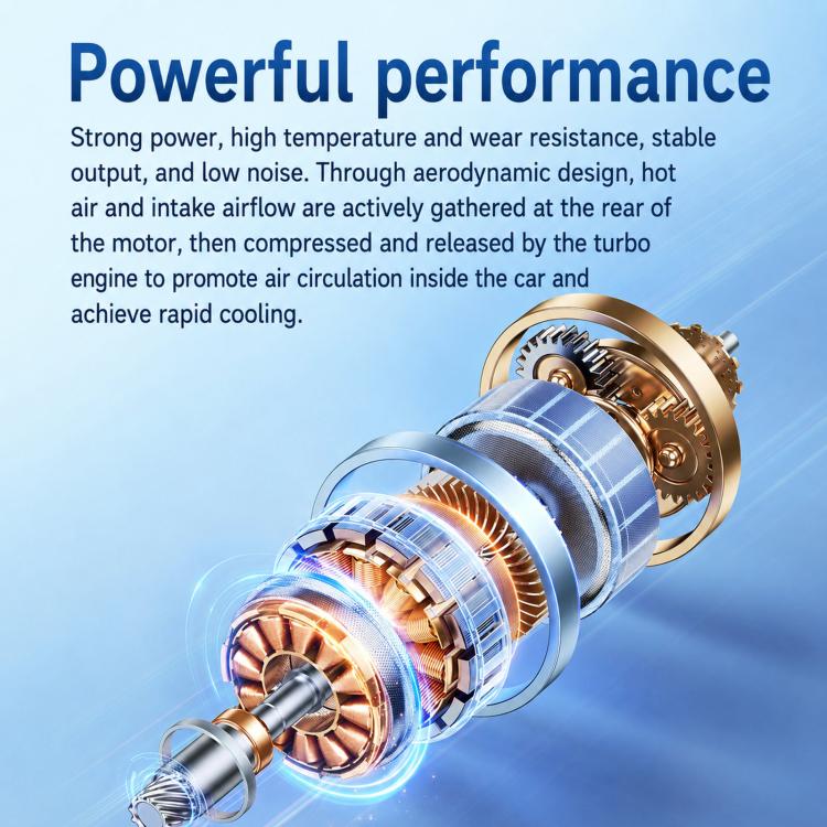 F8105 Oscillating Outdoor Fan With LED Light Remote Control Rechargeable Portable Fan - Image 5