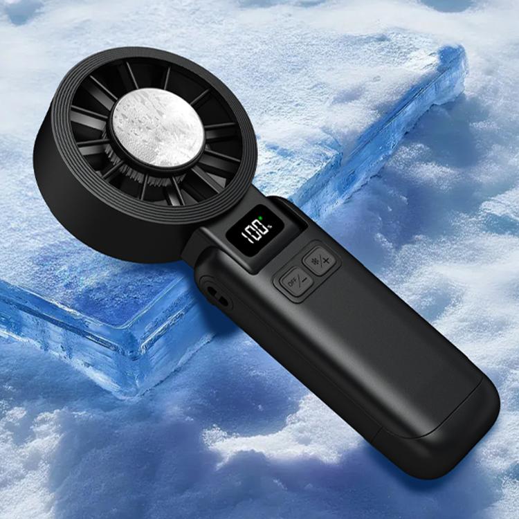 F9 Ice Compress Foldable Handheld Fan(Black)