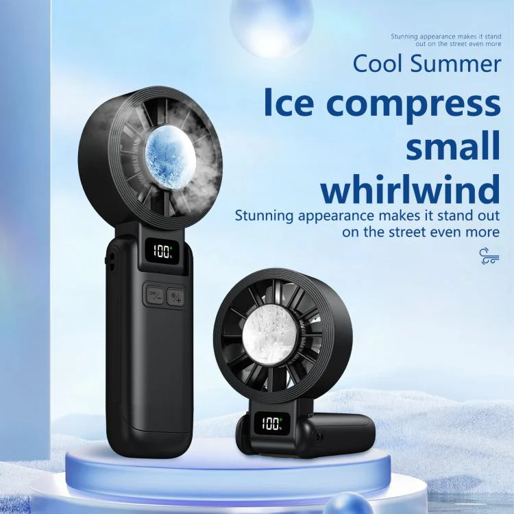 F9 Ice Compress Foldable Handheld Fan(Purple) - Image 2